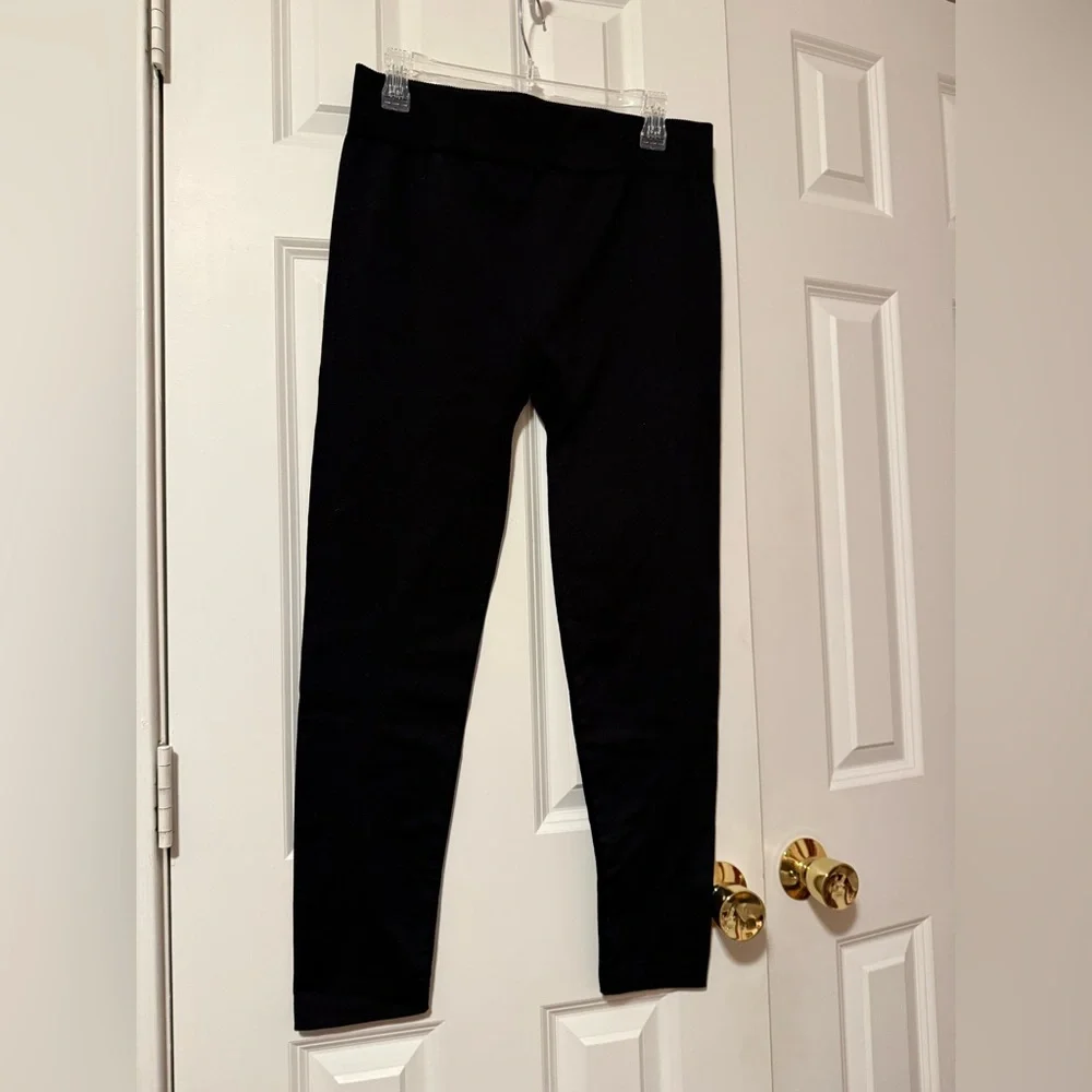 Time and Tru Youth Classic Black Lined Leggings Size XXL (20) New Without Tag
